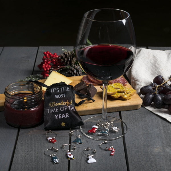 Set Mit 4 Handgefertigten Weinglas-Anhängern 'Mum's Favourite Things' – Perfektes Geschenk Zum Muttertag Oder Geburtstag