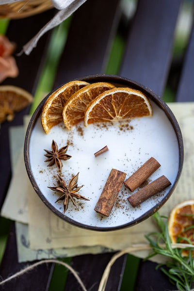 Coconut Candle Bowl – Custom Scented Fall Candle, Holiday Home Decor Gift - Cork & LeafBowlPumpkin Pecan Waffle
