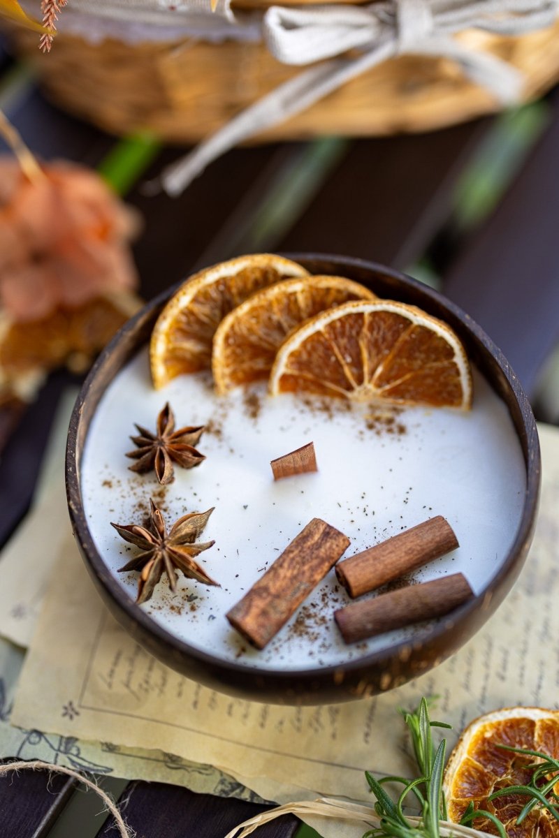 Coconut Candle Bowl – Custom Scented Fall Candle, Holiday Home Decor Gift - Cork & LeafBowlPumpkin Pecan Waffle