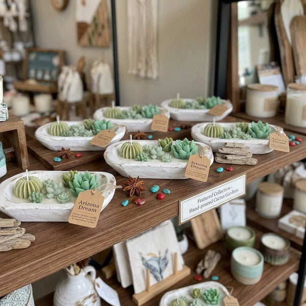 Dough Bowl Candle | Soy Wax Bowl Candle | Cactus Candle - Cork & LeafcandlesClassic Desert
