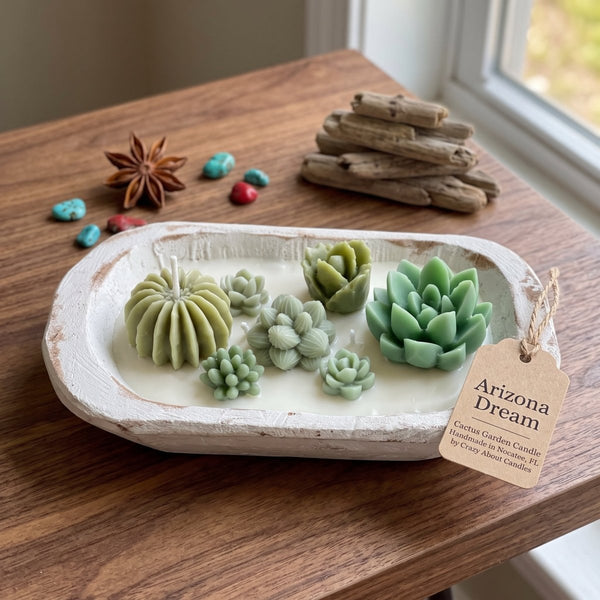 Dough Bowl Candle | Soy Wax Bowl Candle | Cactus Candle - Cork & LeafcandlesClassic Desert