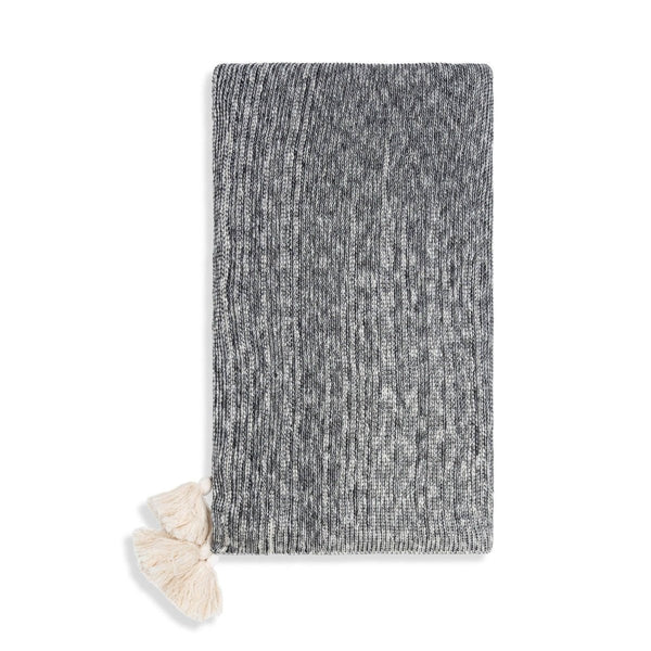 Necalli 50x60" Cotton Decorative Marled Knit Throw Blanket - Cork & Leaf