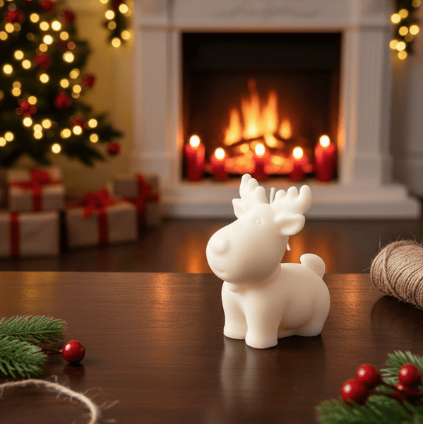 Reindeer Soy Candle – Holiday Christmas Decor & Gift - Cork & LeafcandlesSweater Weather