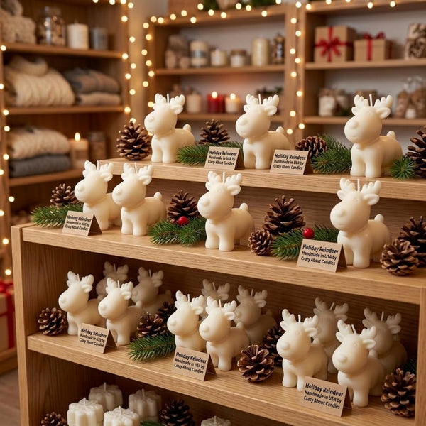 Reindeer Soy Candle – Holiday Christmas Decor & Gift - Cork & LeafcandlesSweater Weather