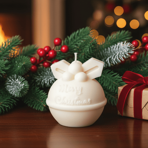 Round Bell Christmas Candle | Holiday Decor - Cork & LeafcandlesUnscented