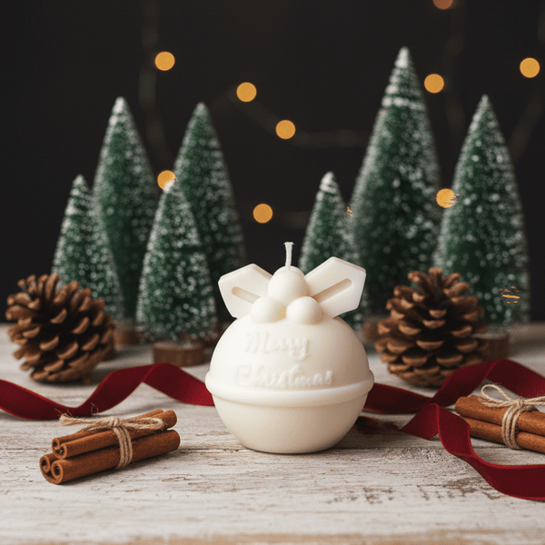 Round Bell Christmas Candle | Holiday Decor - Cork & LeafcandlesUnscented