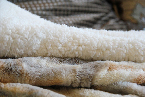 Tache Luxurious Russian Lynx Faux Fur Throw Blanket (DY12) - Cork & LeafBlanket50 x 60