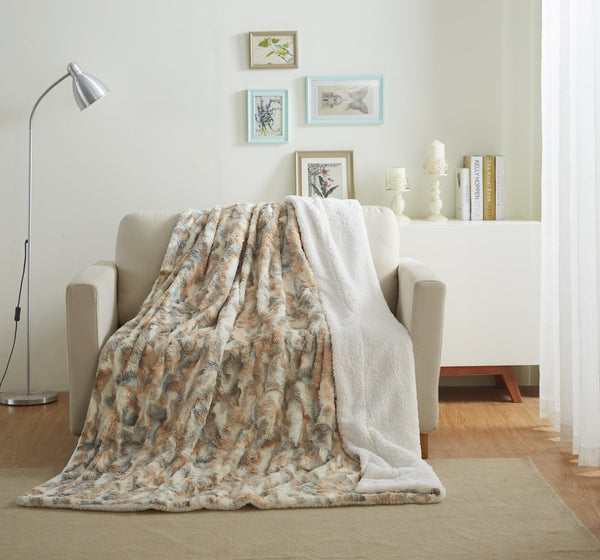 Tache Luxurious Russian Lynx Faux Fur Throw Blanket (DY12) - Cork & LeafBlanket50 x 60