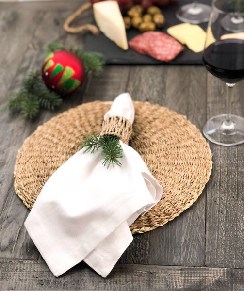 Christmas charger plates