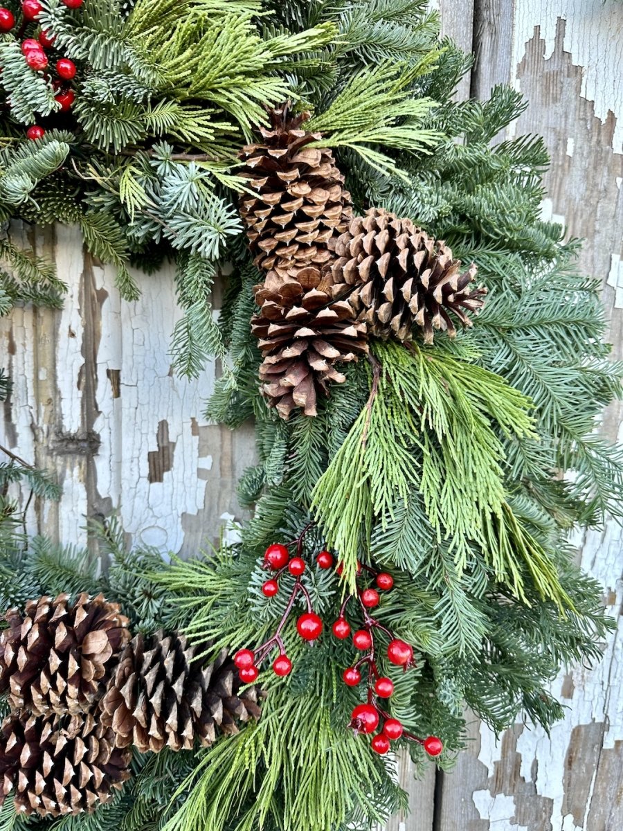 live Christmas wreaths -fresh xmas wreaths near me