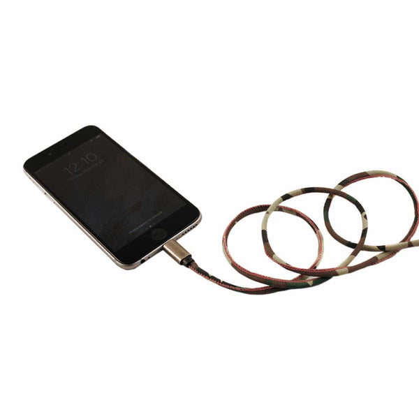 Camo Apple MFi Certified Lightning Cable for iPhones & iPads, 3-Ft - Cork & Leaf