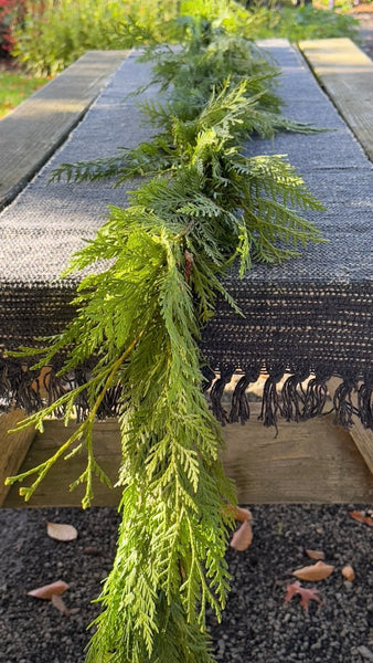 Fresh Christmas Garland - Real Western Red Cedar - Sustainable Holiday Decor - Cork & LeafCedar Garland10ft