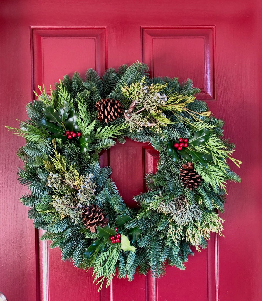Real discount christmas wreaths