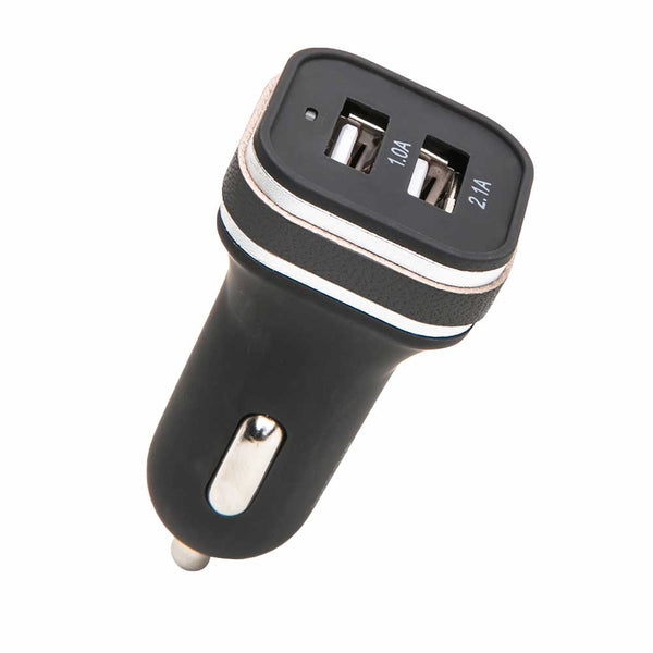 Genuine Leather Car Charger - Cork & LeafGray