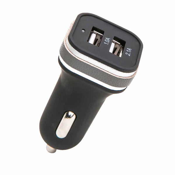 Genuine Leather Car Charger - Cork & LeafGray