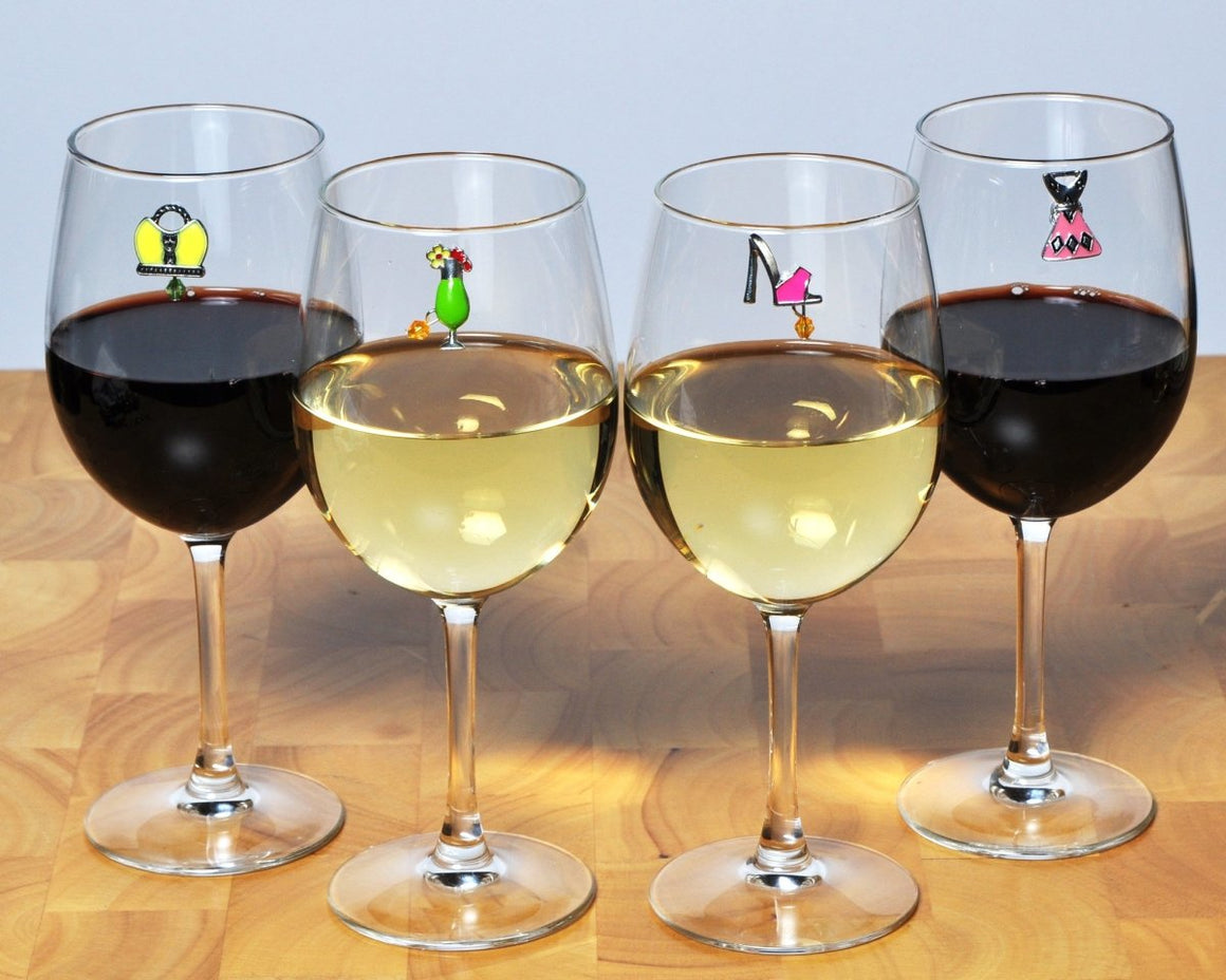 Girls Night Out Magnetic Wine Charms, Set of 9 - Cork & LeafWine Charms