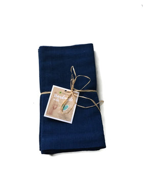 Handwoven Dinner Napkins Nautical Blue, Set of 4 - Cork & LeafHome & Kitchen