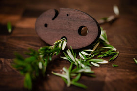 "Herbie" the Original Wood Herb Stripper - Herbs Tool - Cork & Leaf