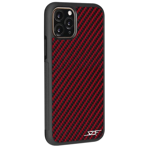 iPhone 11 Pro Max Red Carbon Fiber Phone Case | CLASSIC Series - Cork & LeafPhone case