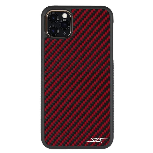 iPhone 11 Pro Max Red Carbon Fiber Phone Case | CLASSIC Series - Cork & LeafPhone case