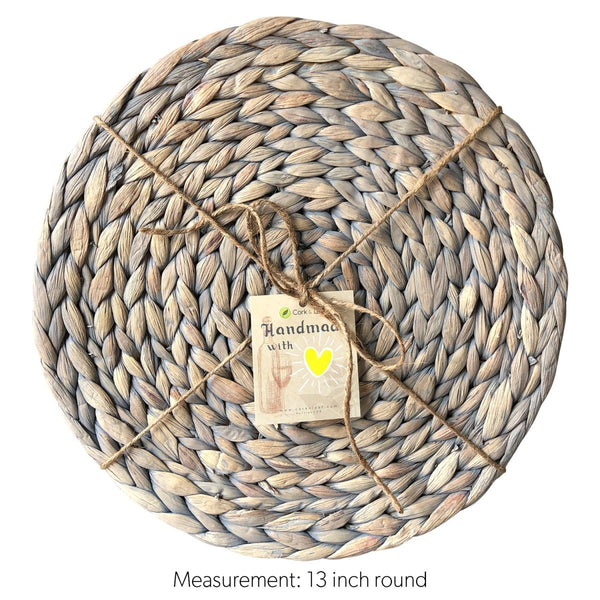 Grey Charger Plates Modern and rustic 