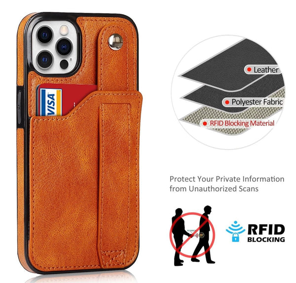 Leather iPhone 14 Phone Case - Cork & Leafphone caseiPhone 14