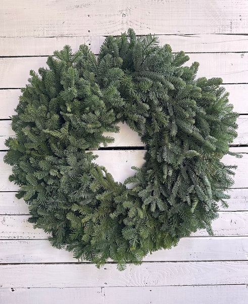 Noble Fir Live Christmas Wreath - DIY Holiday Decor for Festive Front Doors - Cork & Leaf1 Wreath