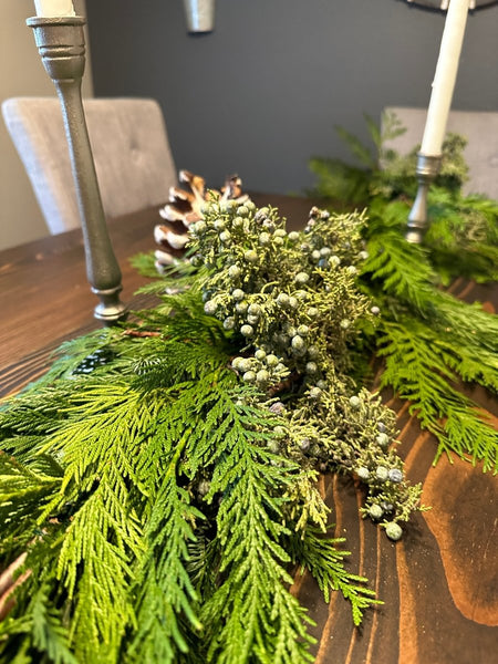 Premium Mix Fresh Christmas Garland | Live Christmas Garlands | Festive Home Decor - Cork & Leaf15 ft