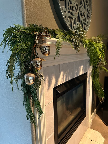 Premium Mix Fresh Christmas Garland | Live Christmas Garlands | Festive Home Decor - Cork & Leaf15 ft