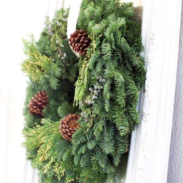 Traditional Christmas Wreaths | Fresh Christmas Wreaths for Front Door| - Cork & LeafOne Wreath