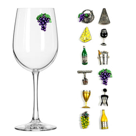 magnetic wine glass charms 