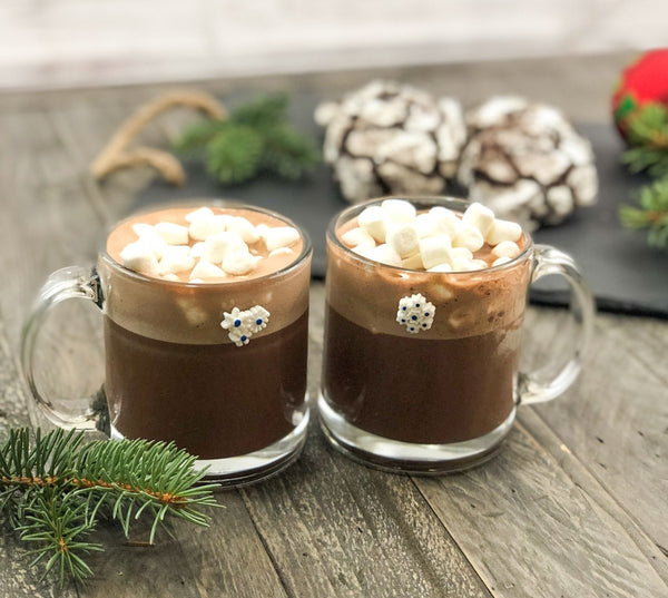 Winter Snowflake Magnetic Wine Glass Charms for Christmas or Holiday Parties, Set of 6 - Cork & LeafWine Charms